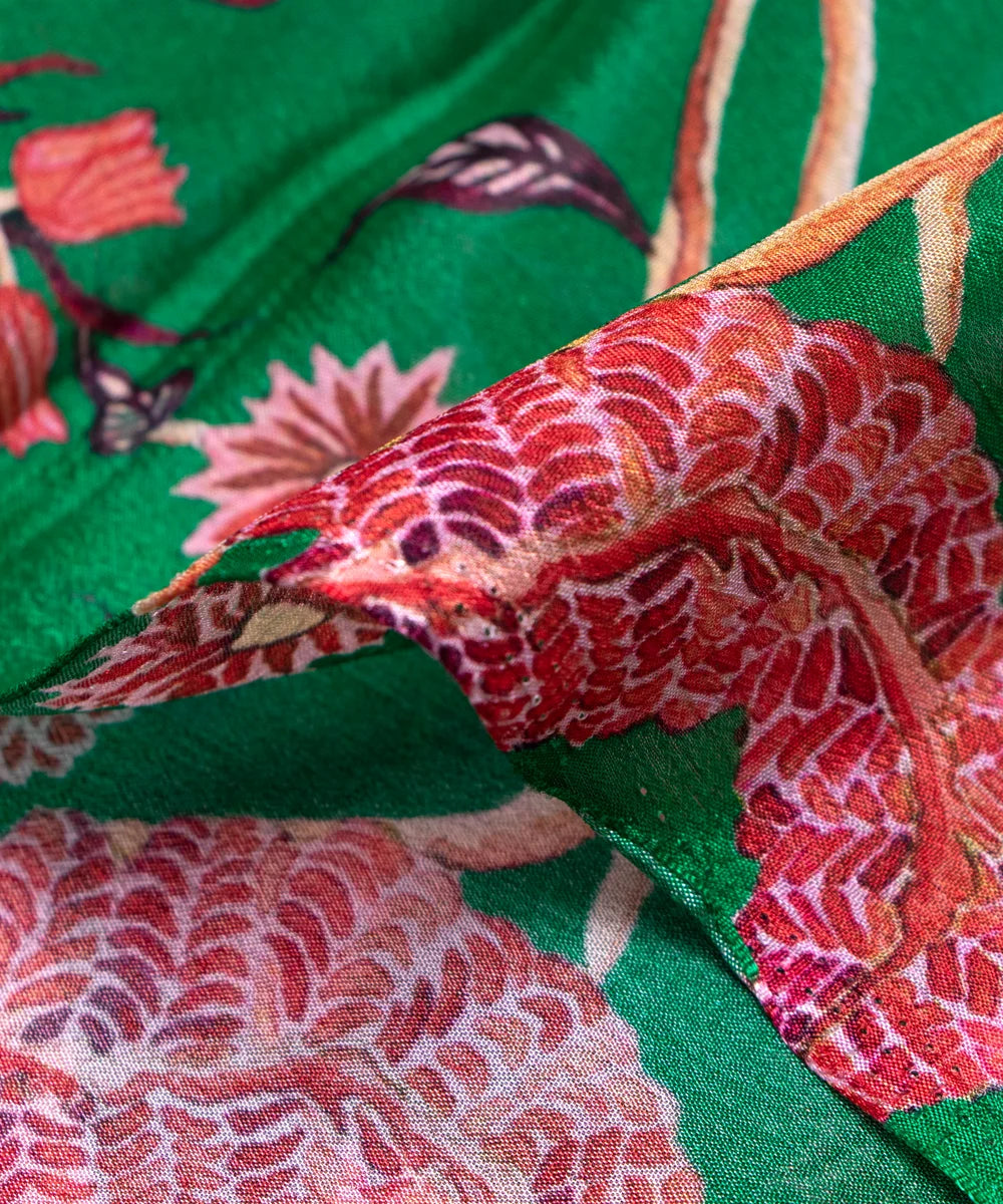 Buy Printed Chinon Silk Fabric Online