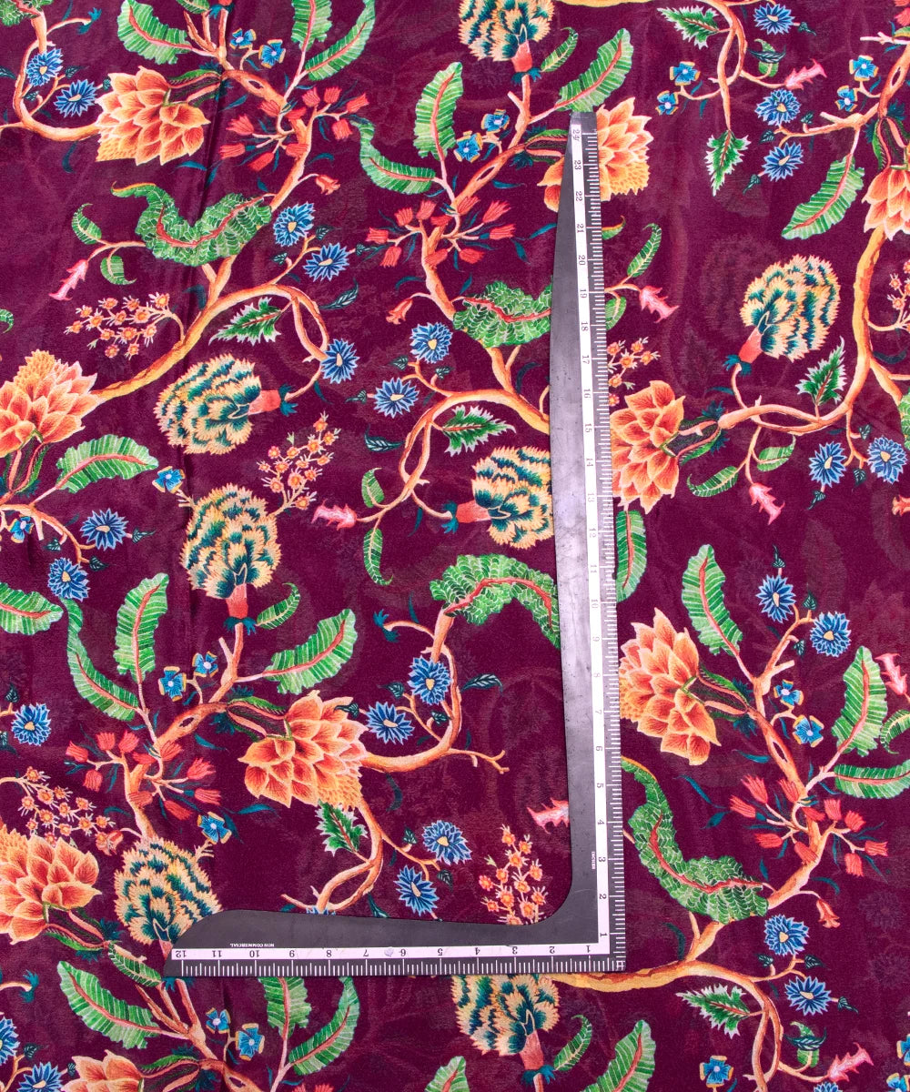 Buy Printed Chinon Silk Fabric Online