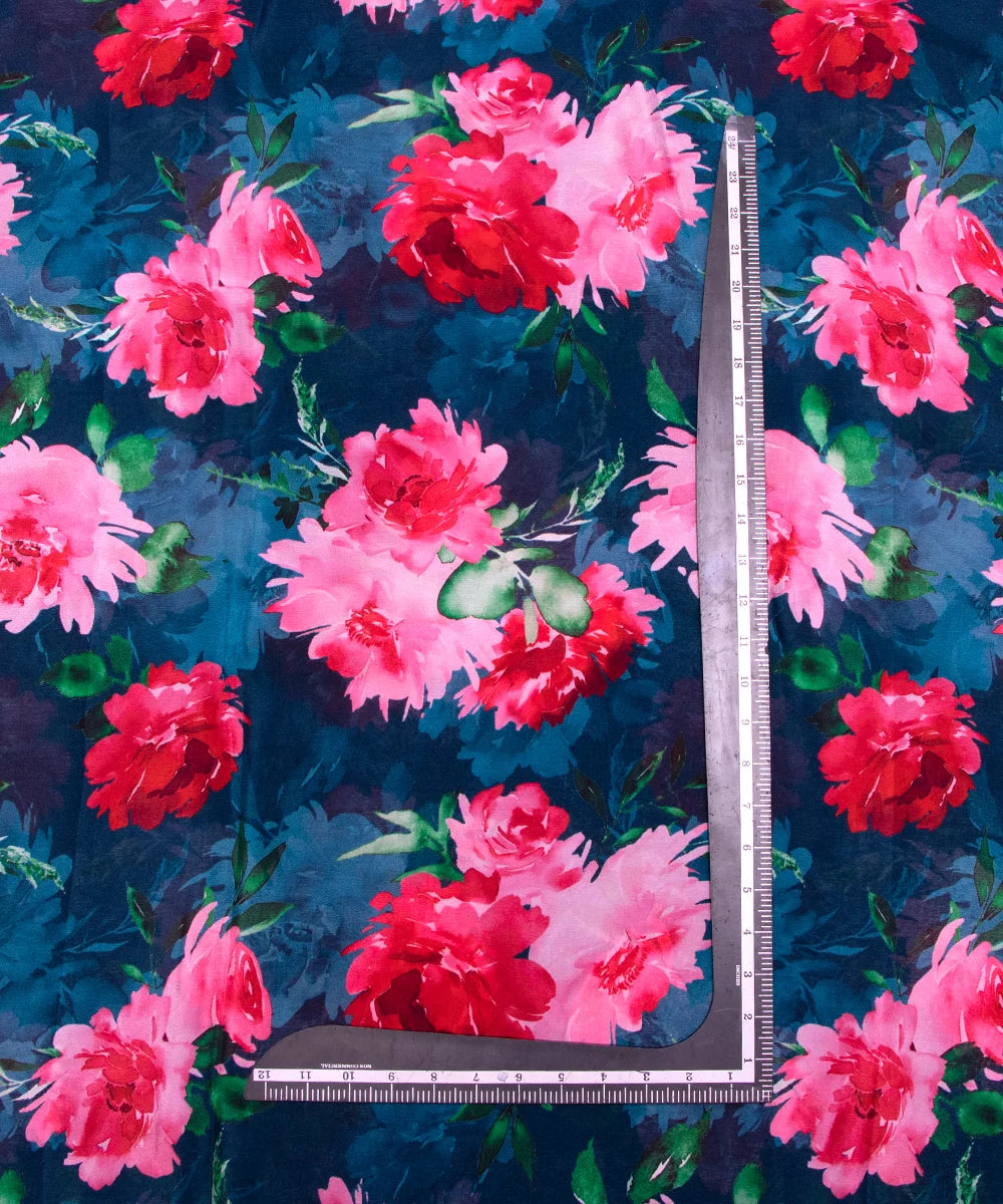 Buy Printed Chinon Silk Fabric Online