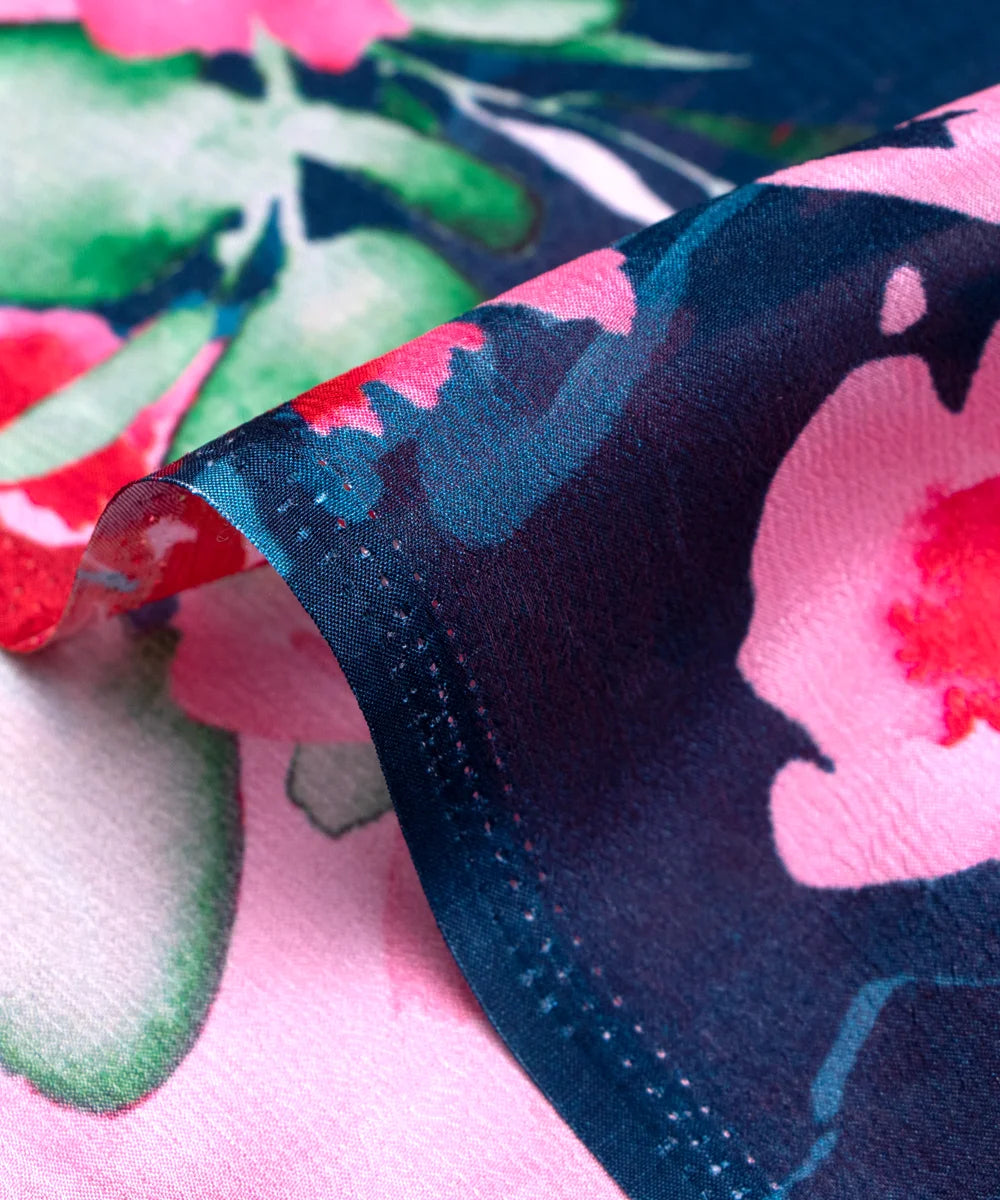 Buy Printed Chinon Silk Fabric Online
