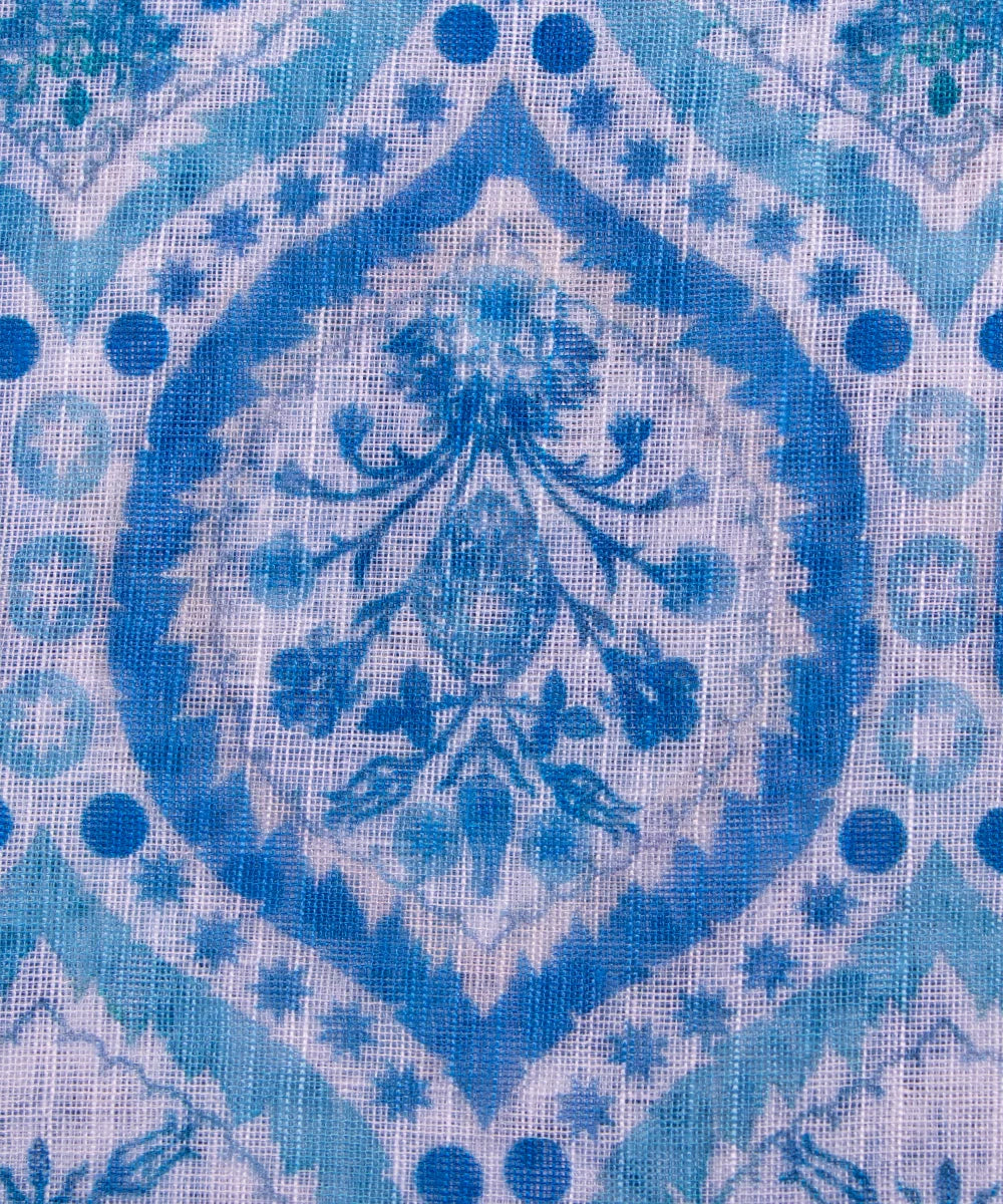 Printed Cotton Linen Fabric