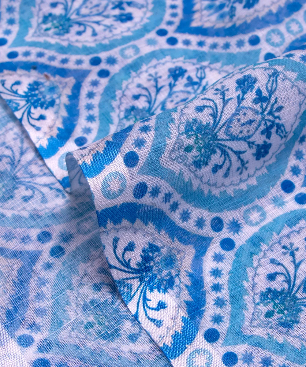 Printed Cotton Linen Fabric