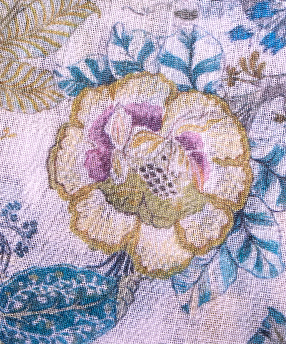 Printed Cotton Linen Fabric