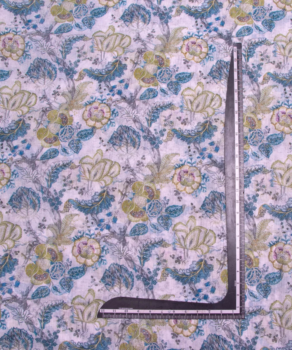 Printed Cotton Linen Fabric