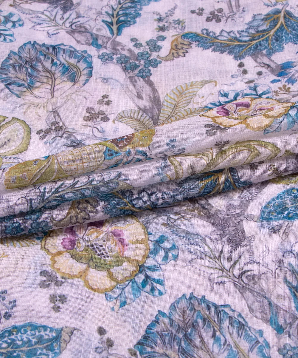 Printed Cotton Linen Fabric