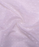 White Dobby Plain Organza Fabric