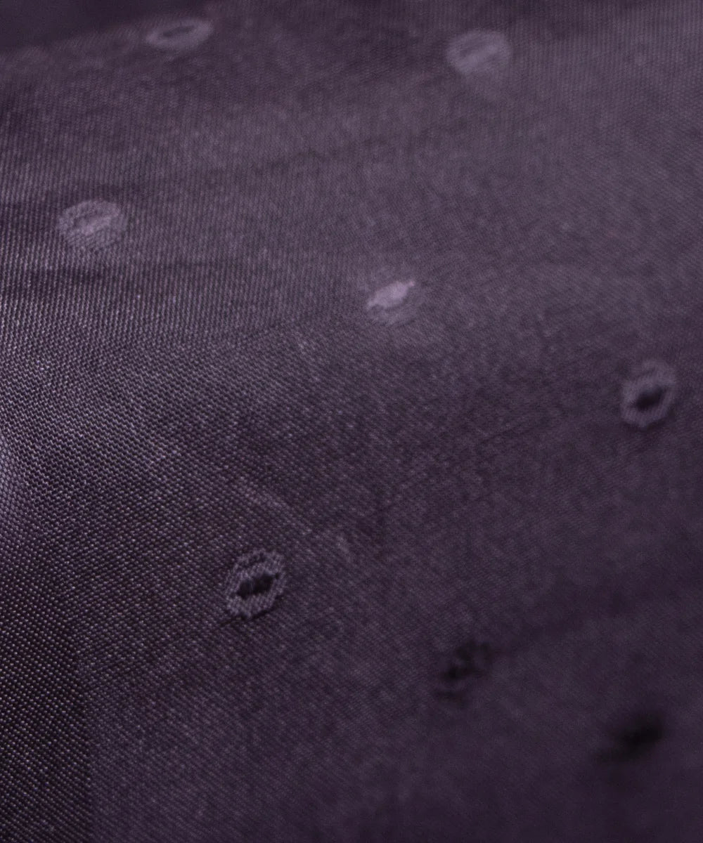 Black Dobby Plain Organza Fabric