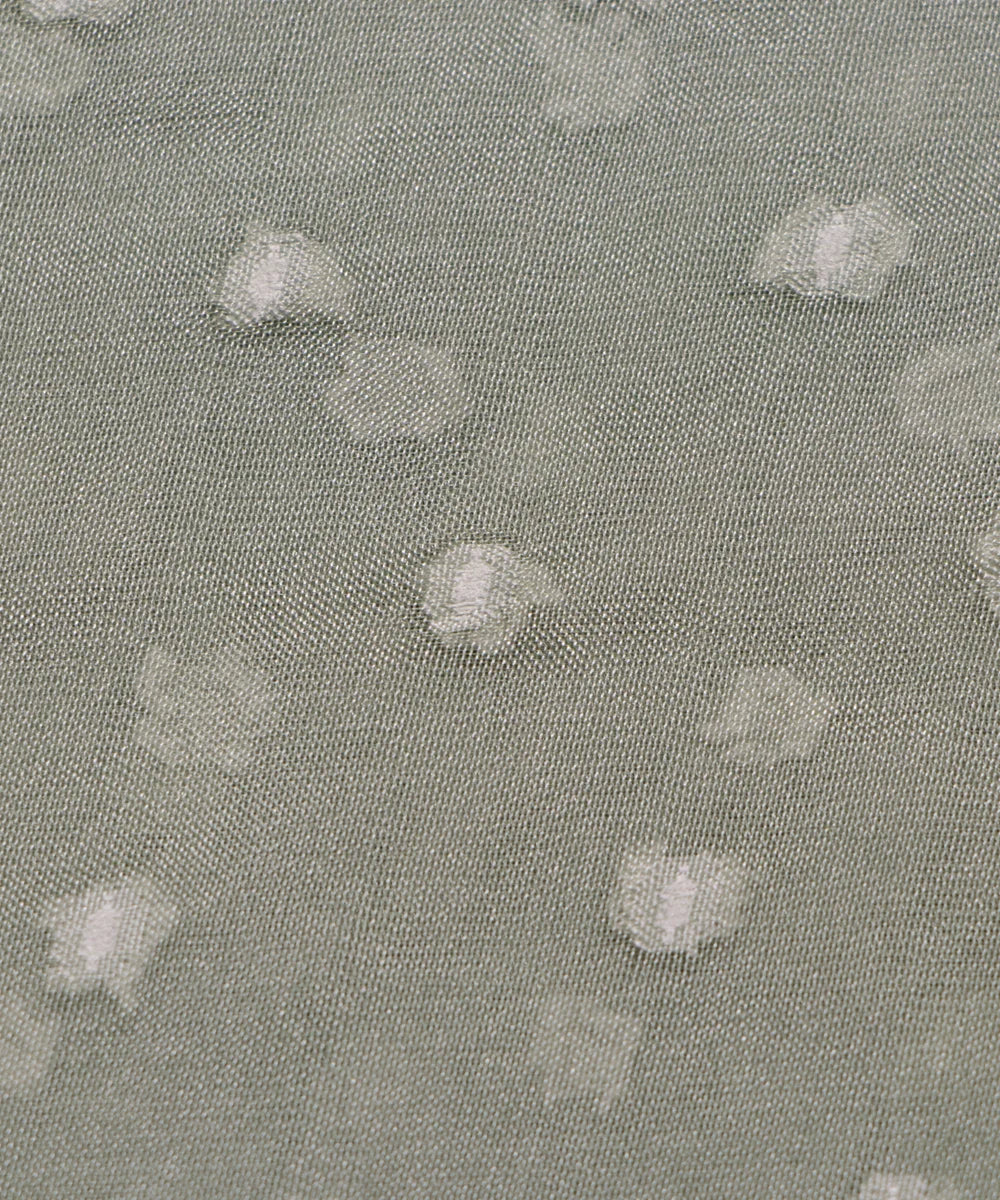 Moss Dobby Plain Organza Fabric