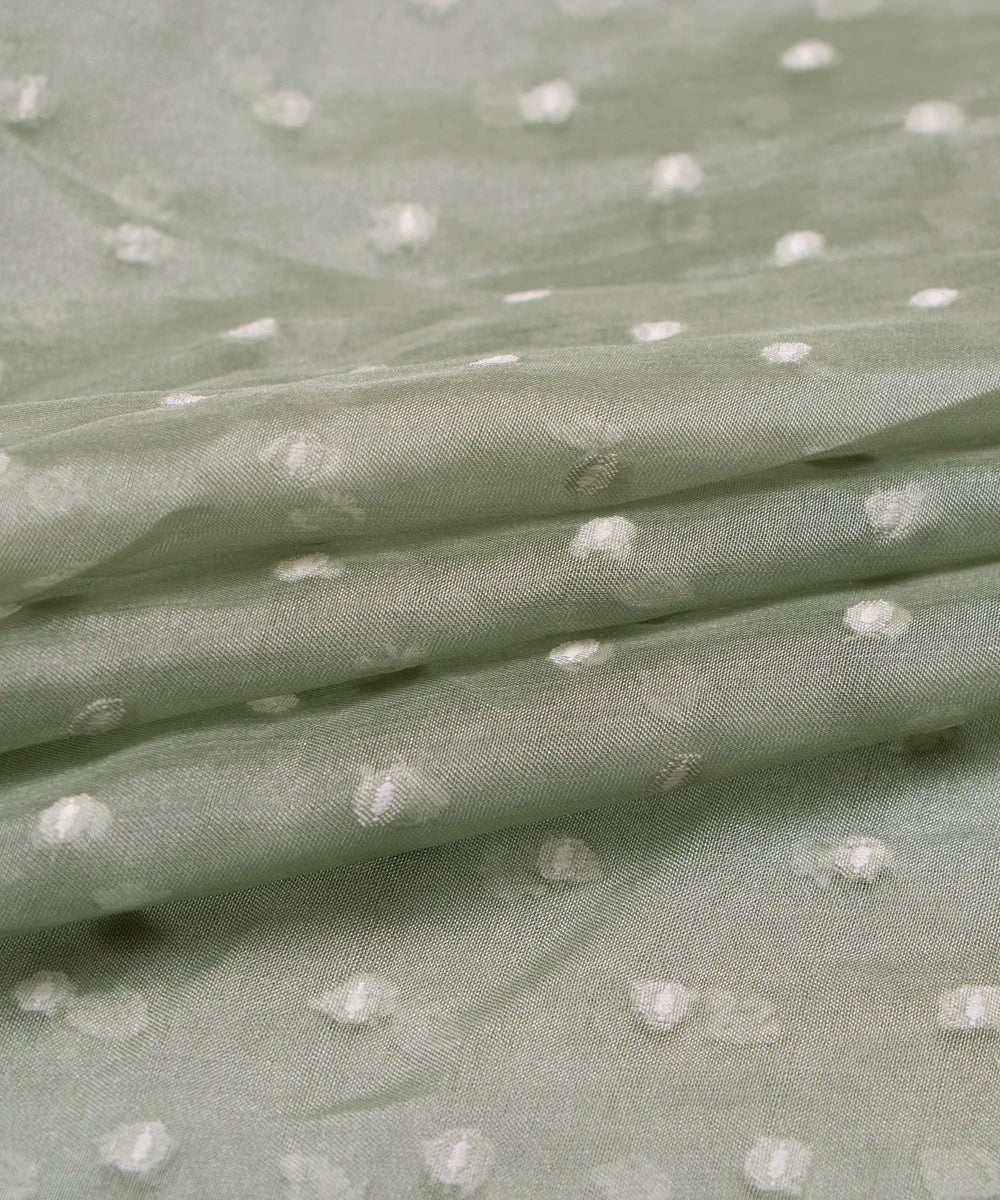 Moss Dobby Plain Organza Fabric