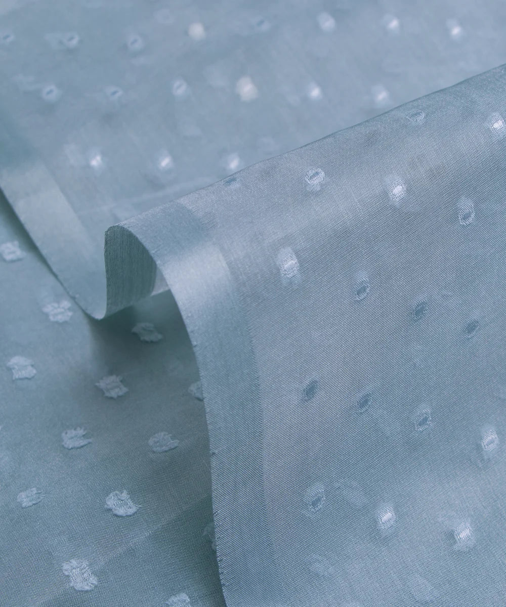 Ash Dobby Plain Organza Fabric