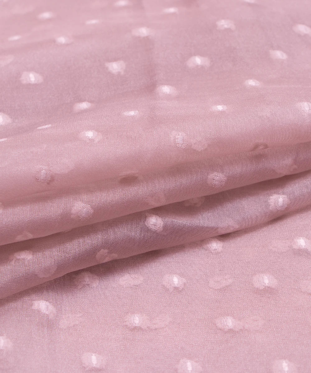 Champagne Pink Dobby Plain Organza Fabric