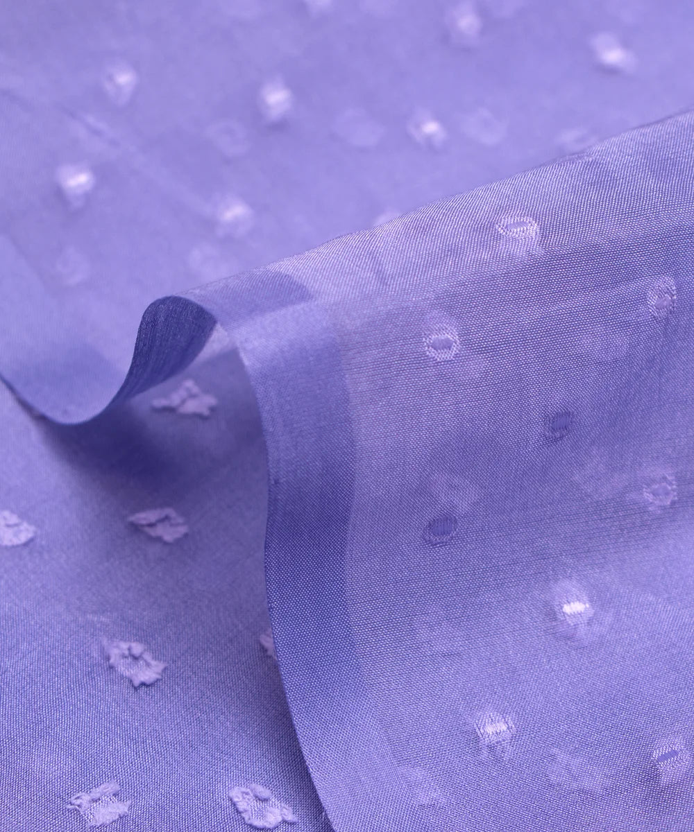 Lavender Blue Dobby Pink Organza Fabric