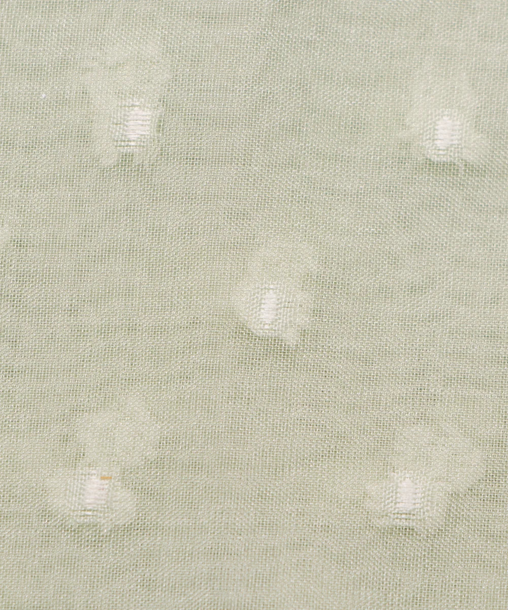 Mint Dobby Plain Organza Fabric
