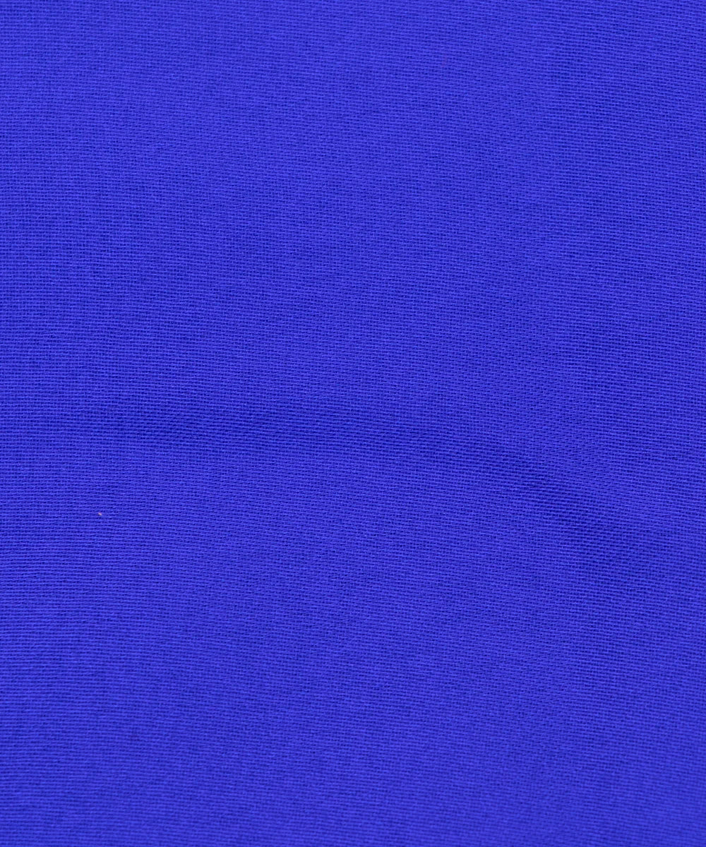 Royal Blue Plain Satin Georgette Fabric