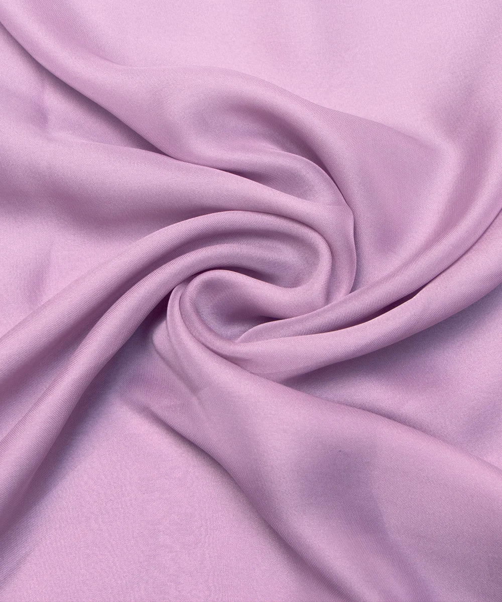 Light Lavender Plain Satin Georgette Fabric