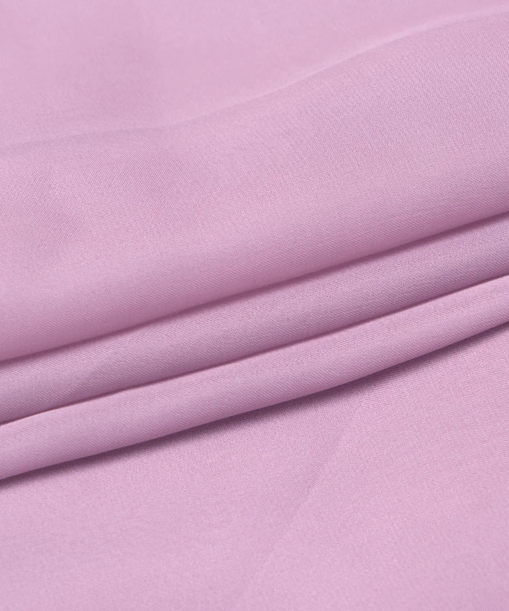 Light Lavender Plain Satin Georgette Fabric