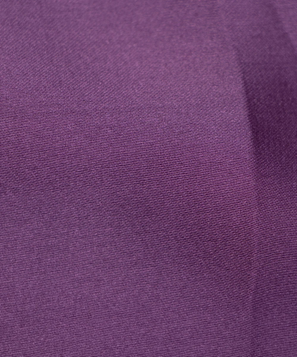 Light Wine Plain Satin Georgette Fabric