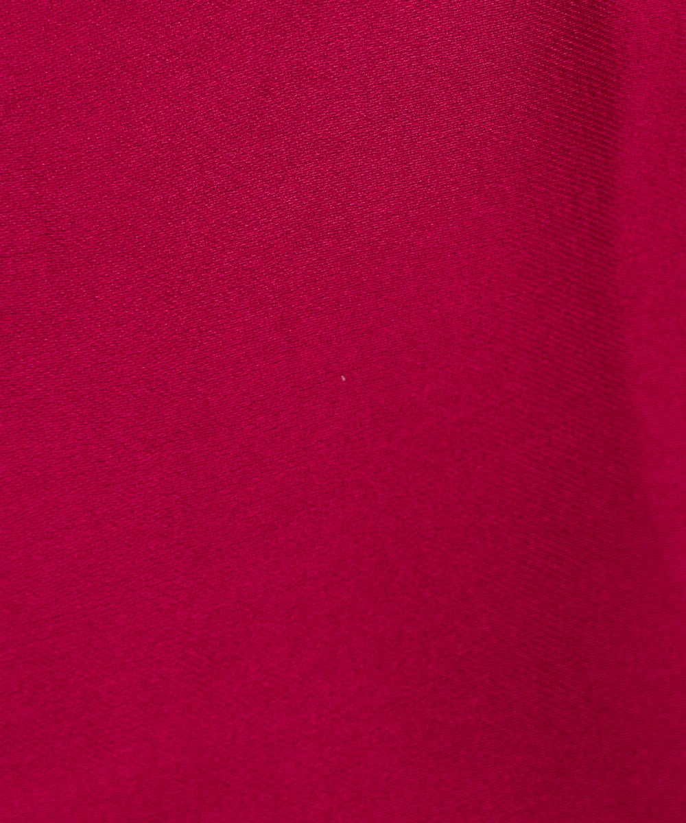 Magenta Plain Satin Georgette Fabric