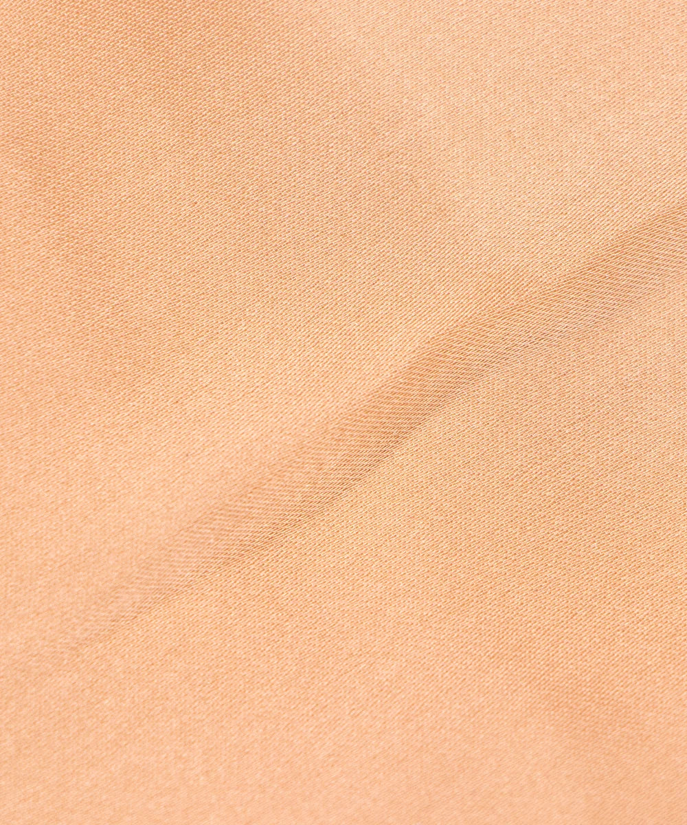 Beige Plain Satin Georgette Fabric