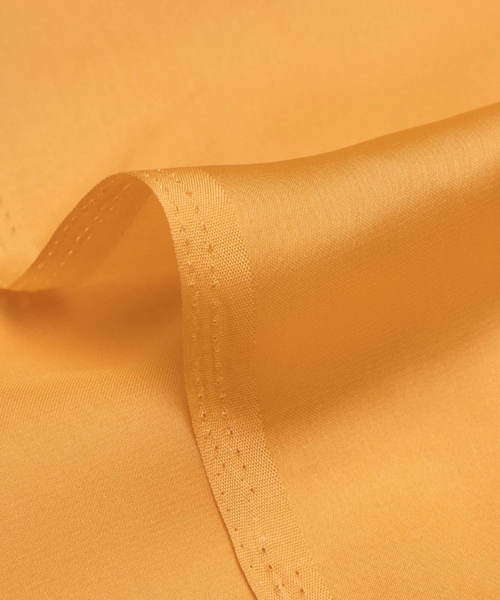 Yellow Plain Satin Georgette Fabric