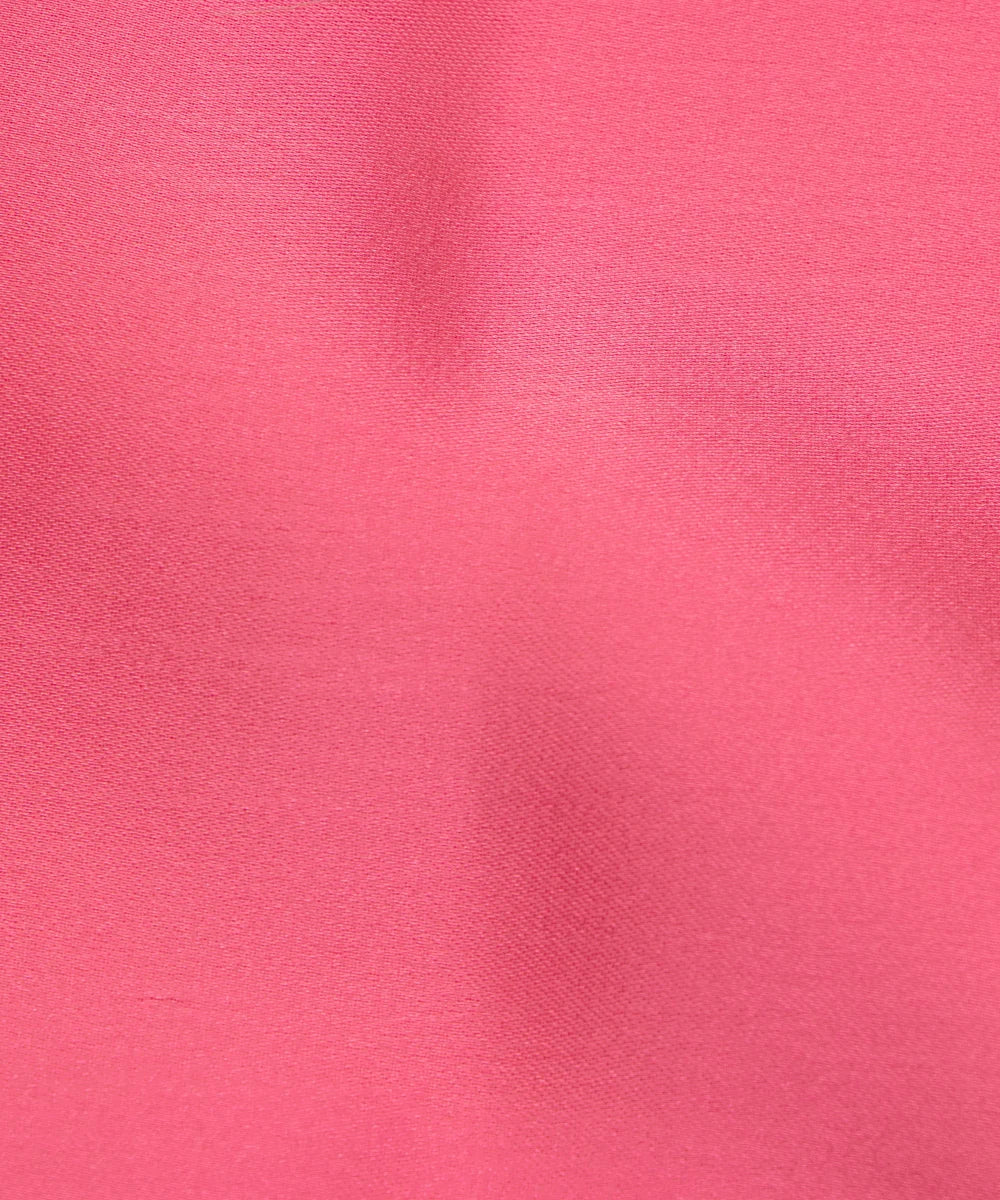 Peach Pink Plain Satin Georgette Fabric