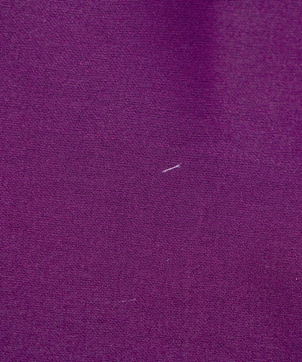 Wine Plain Satin Georgette Fabric