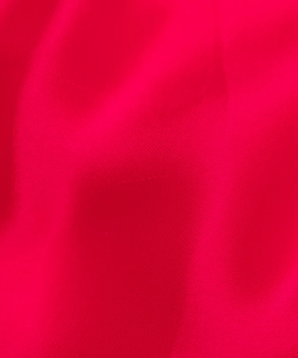 Amaranth Red Plain Satin Georgette Fabric