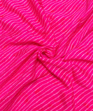Magenta Lehariya Digital Printed Chinon Silk Fabric