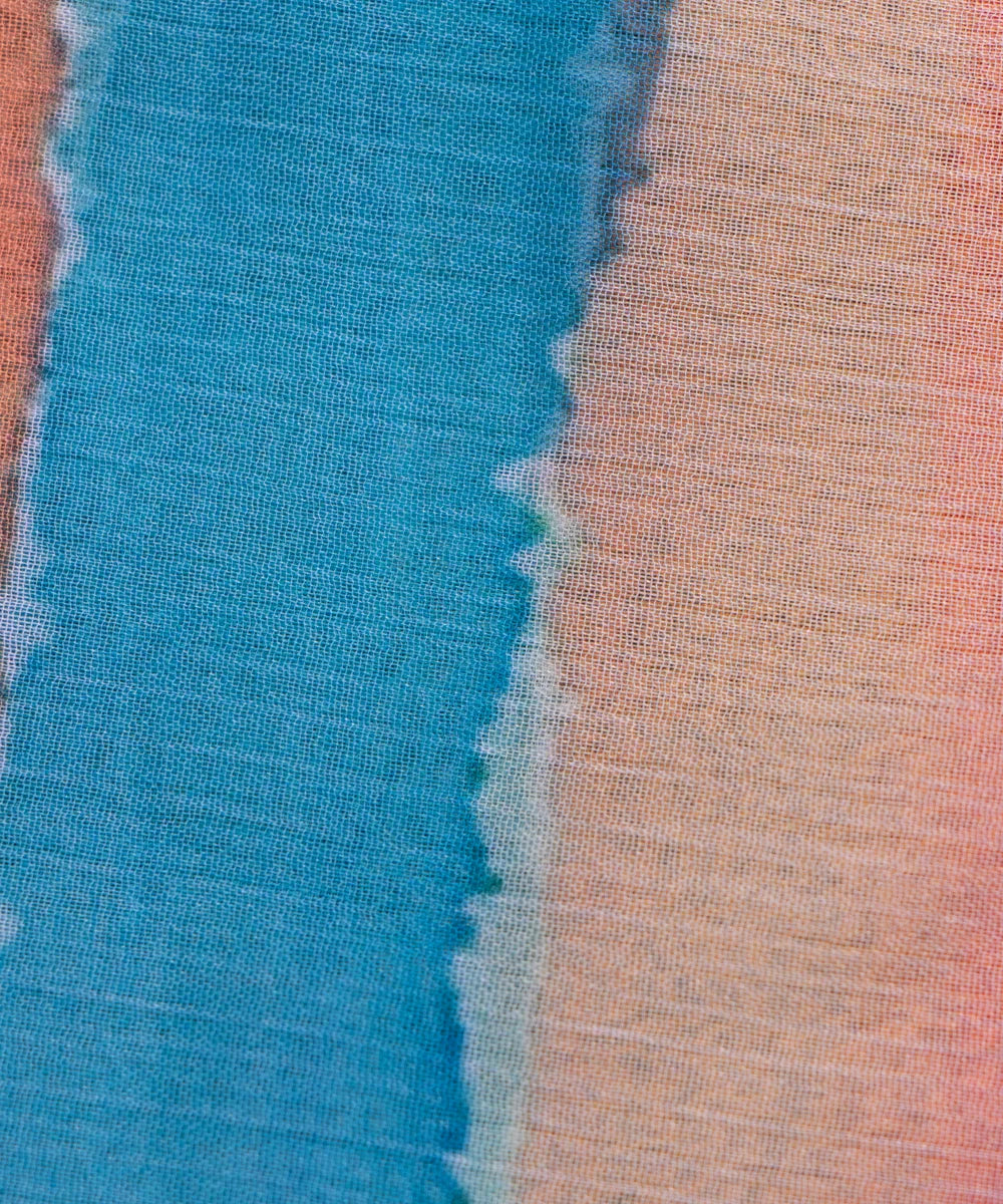 Multi Color Stripes Digital Printed Chiffon Fabric