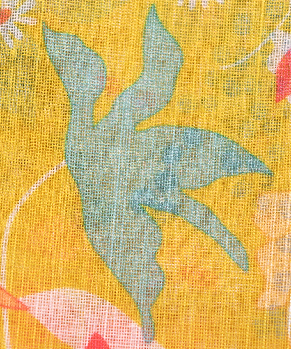 Buy Printed Cotton Linen Fabric