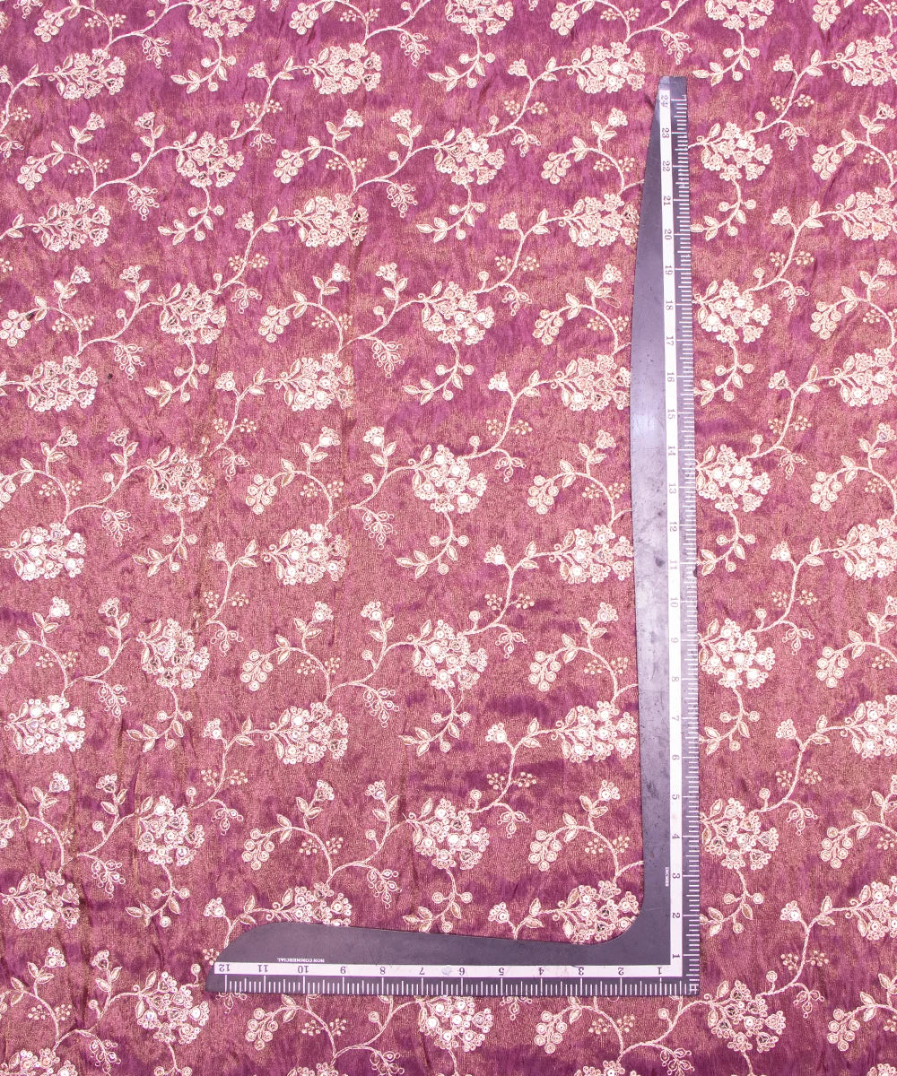 Zari Silk Embroidery Fabric