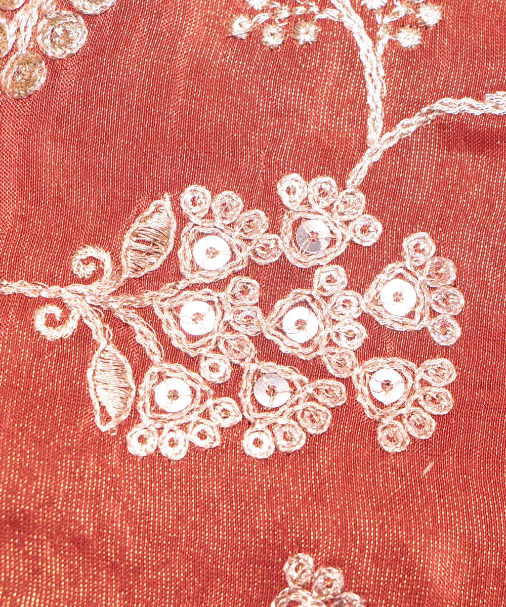 Zari Silk Embroidery Fabric