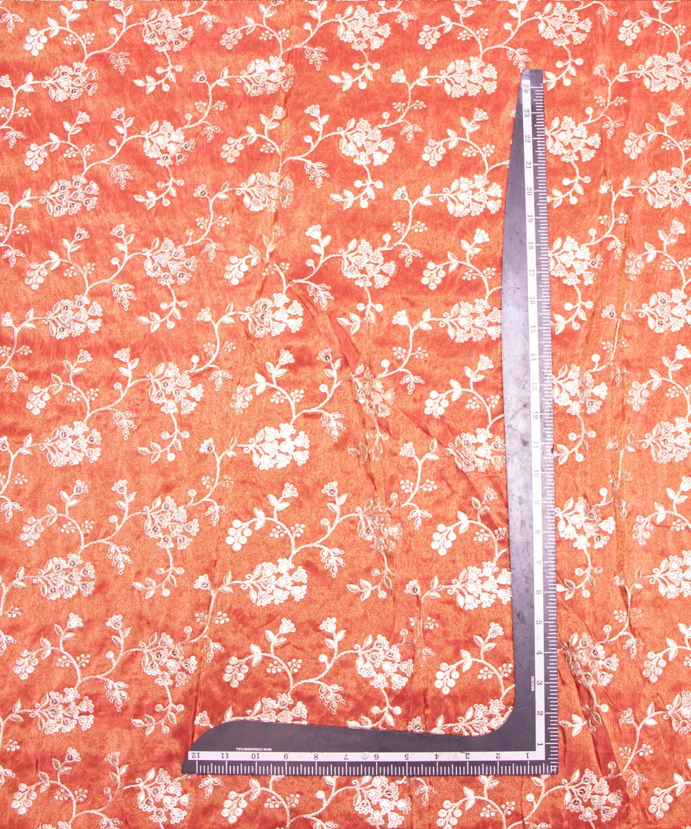Zari Silk Embroidery Fabric