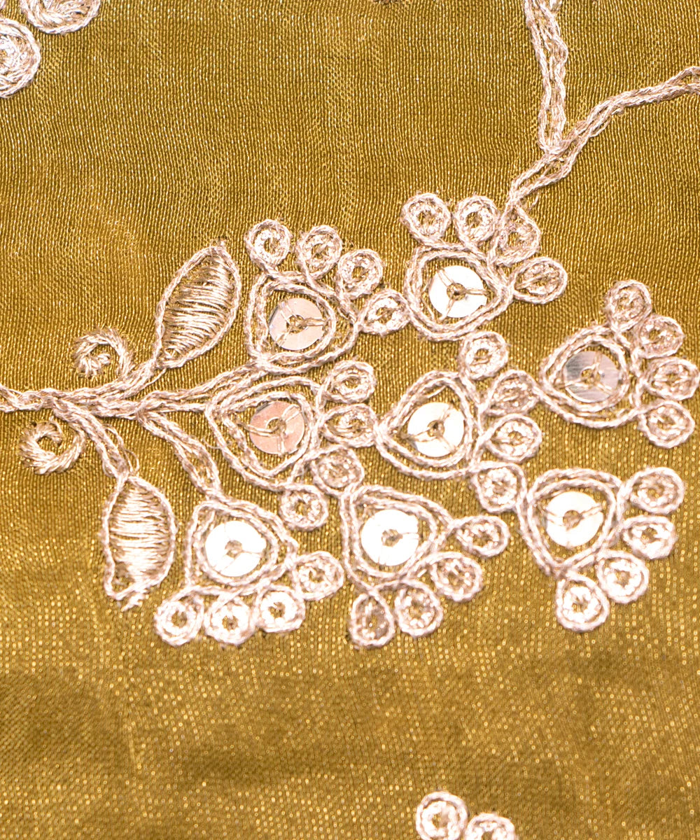 Zari Silk Embroidery Fabric