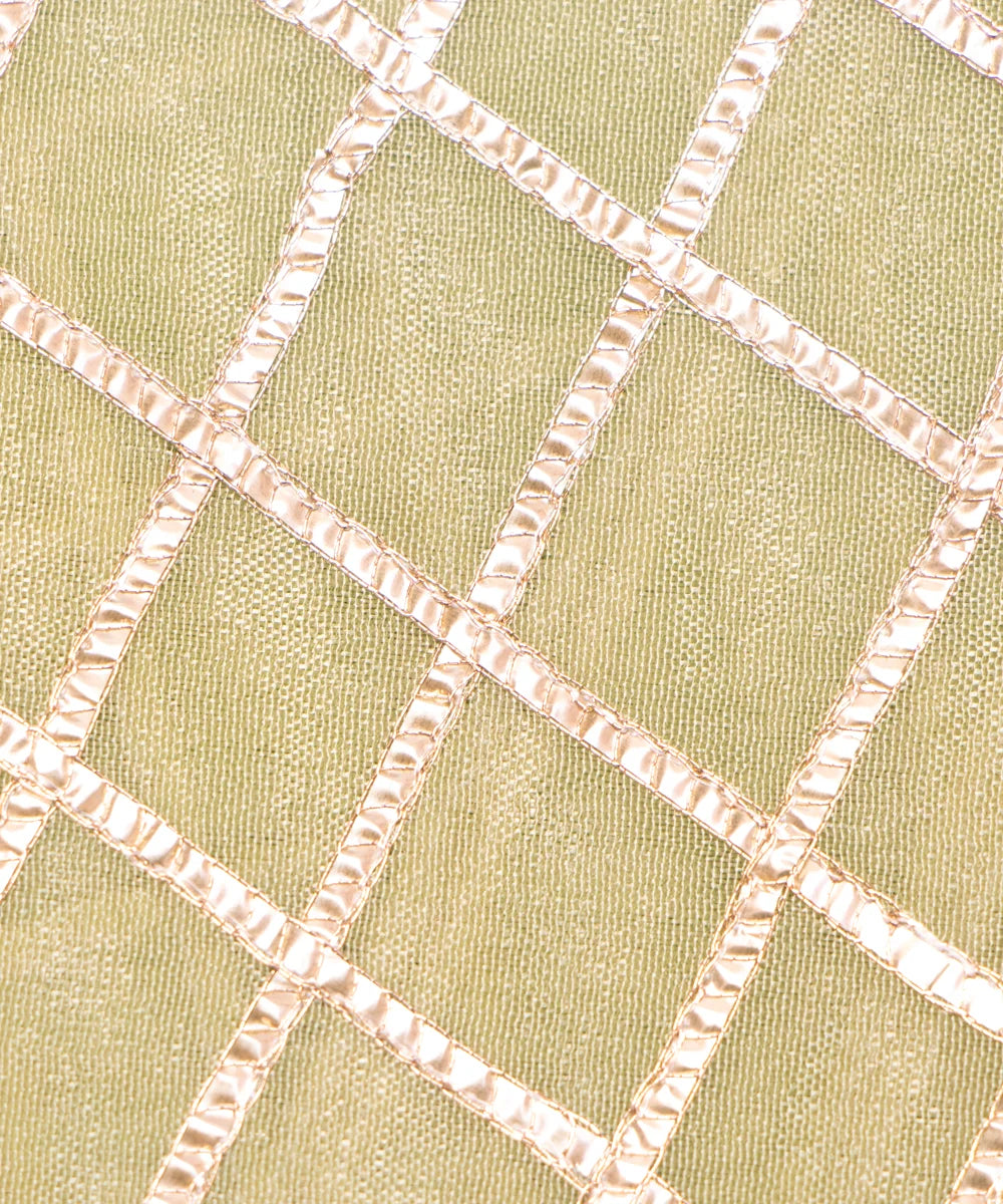 Buy Embroidery Chinon Silk Fabric