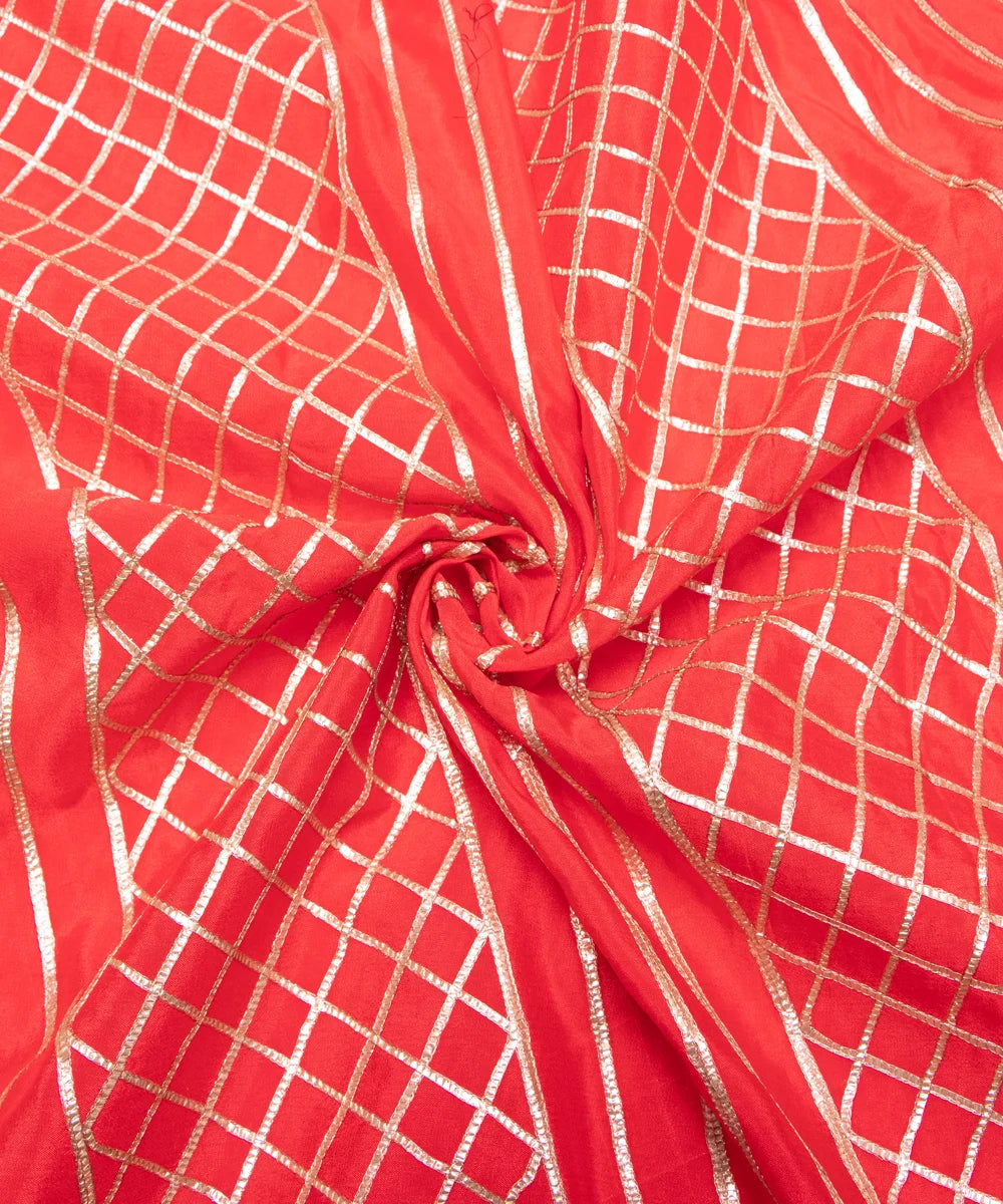 Buy Embroidery Chinon Silk Fabric