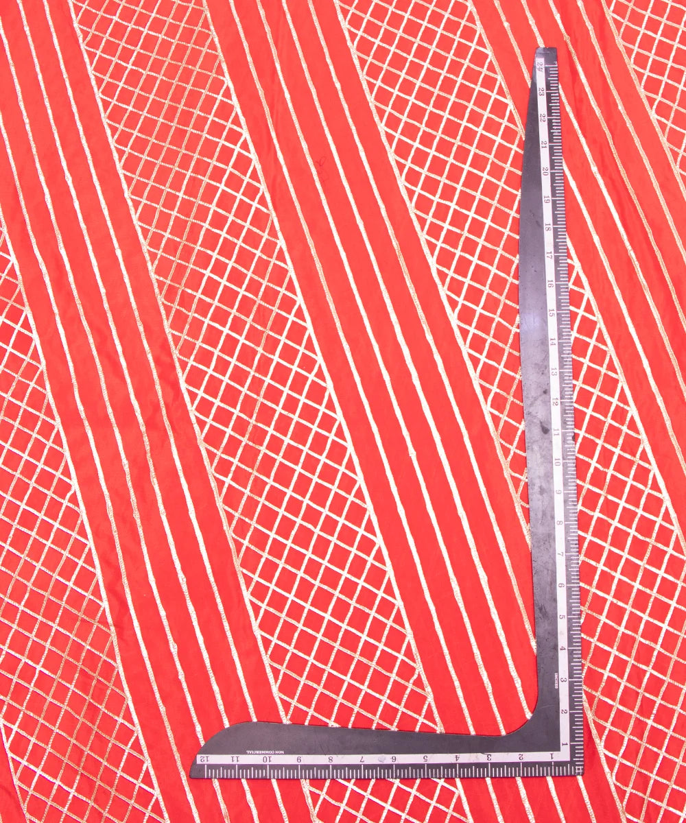 Buy Embroidery Chinon Silk Fabric