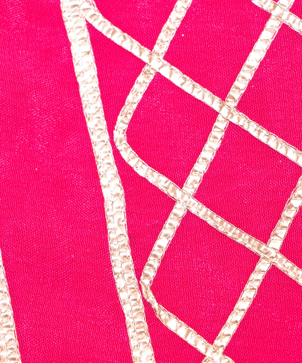 Buy Embroidery Chinon Silk Fabric