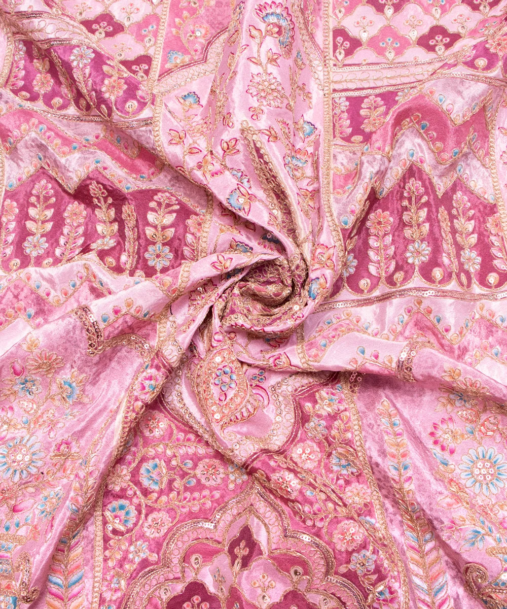 Embroidery Chinon Fabric