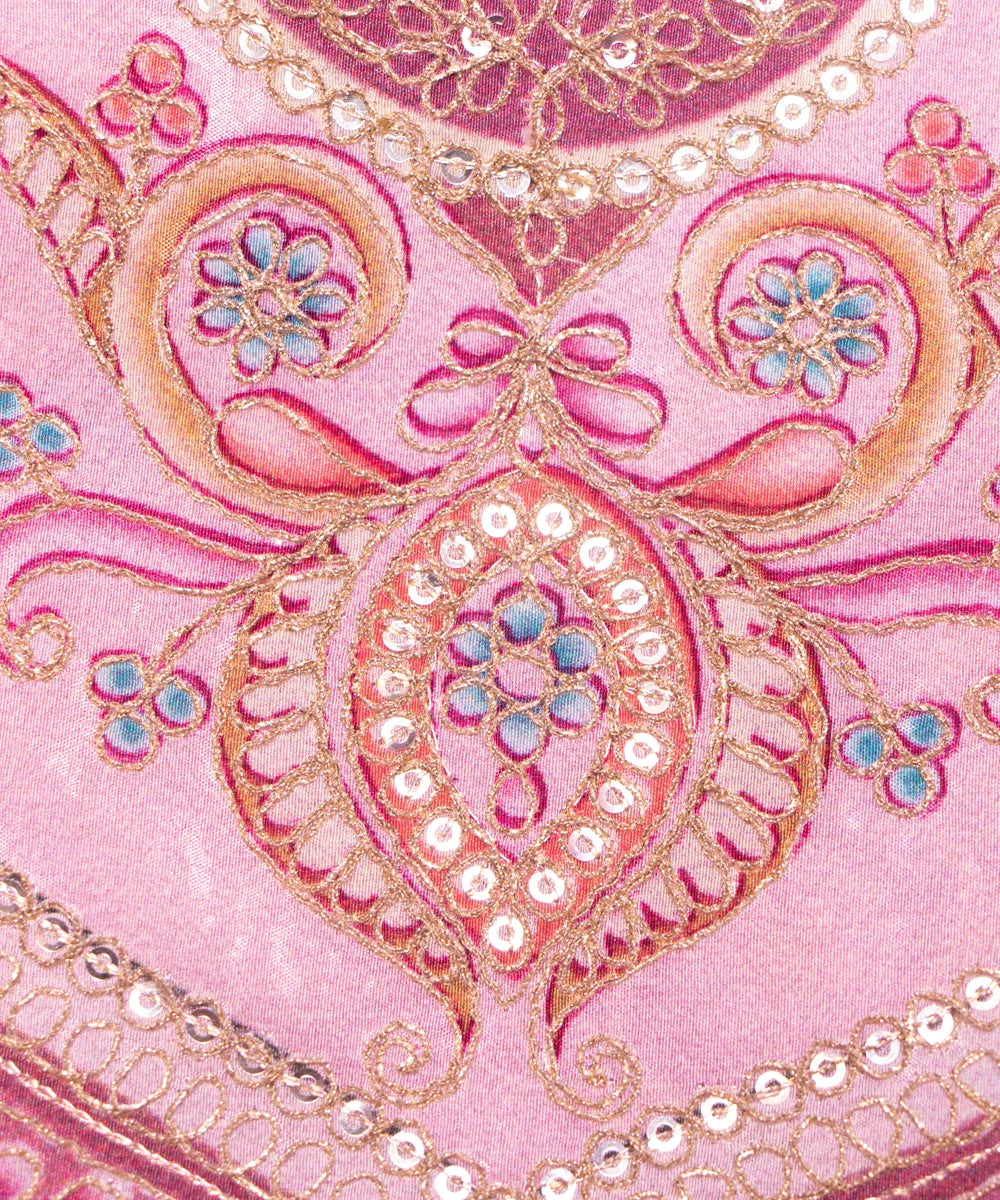 Embroidery Chinon Fabric