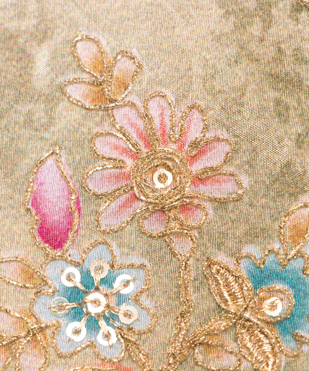 Embroidery Chinon Fabric