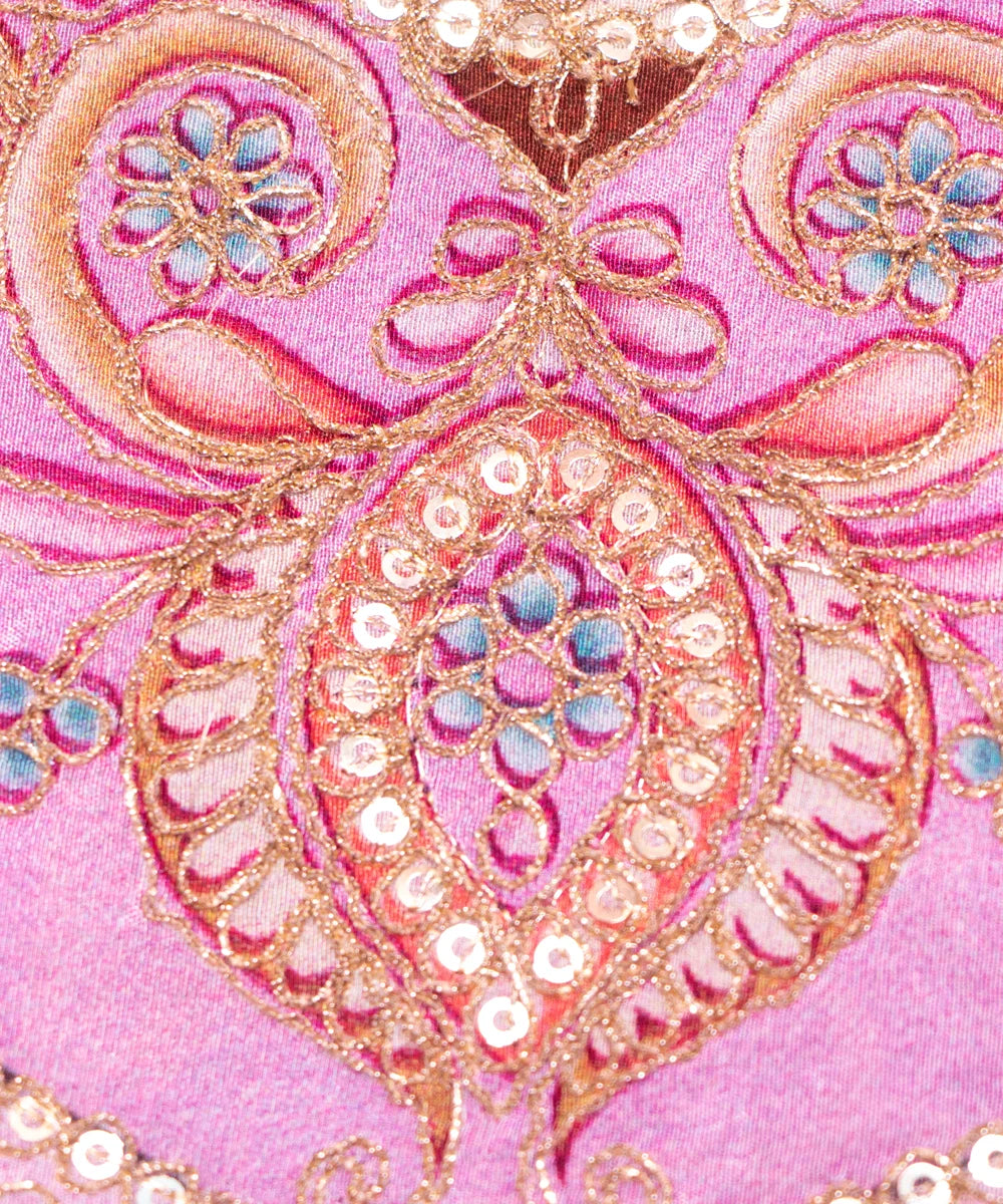 Embroidery Chinon Fabric