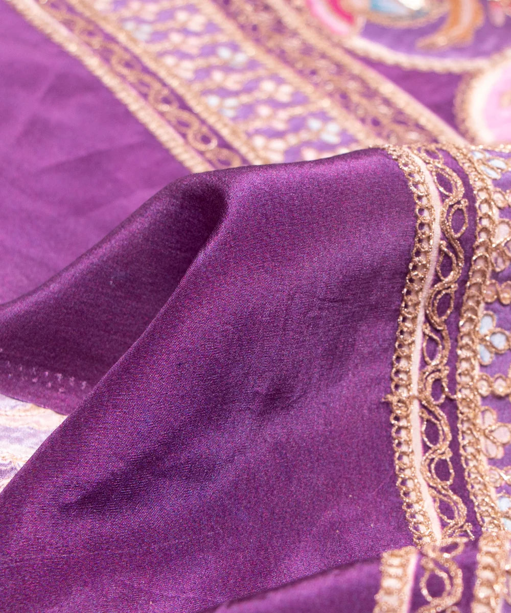 Embroidery Chinon Fabric