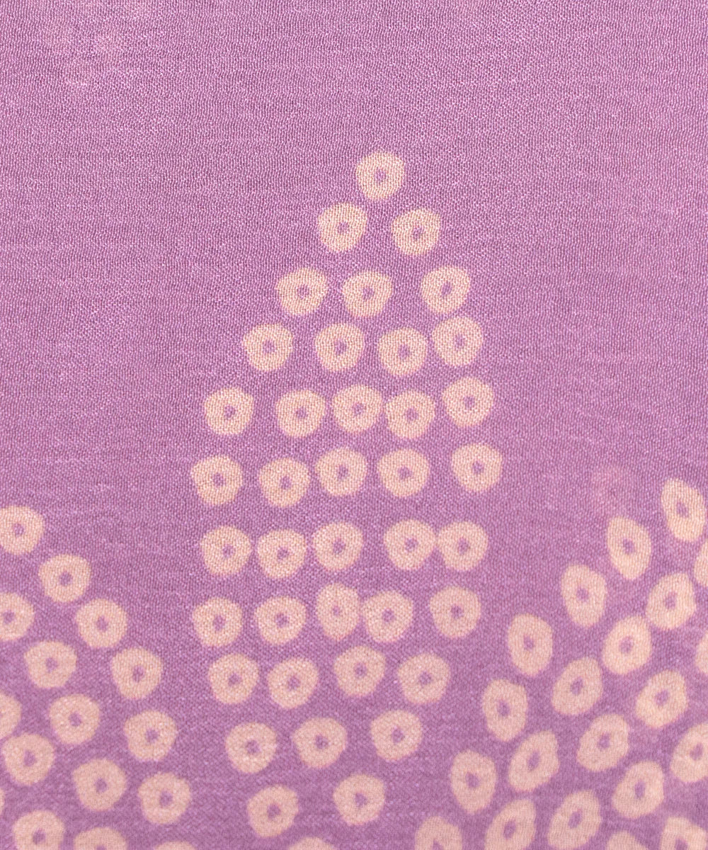 Grey Floral Printed Chinon Silk Fabric