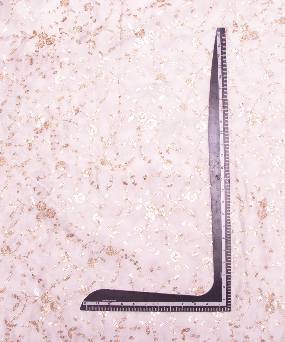 White Embroidery Pure Viscose Uppada Fabric