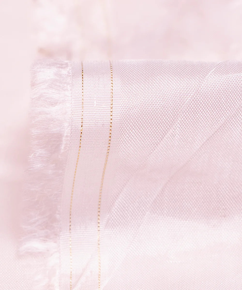 White Embroidery Pure Viscose Uppada Fabric