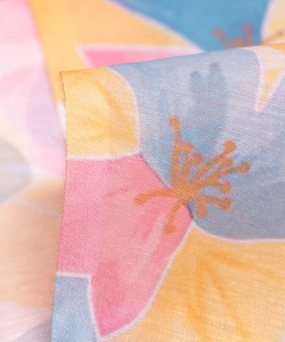 Printed Chanderi Fabric