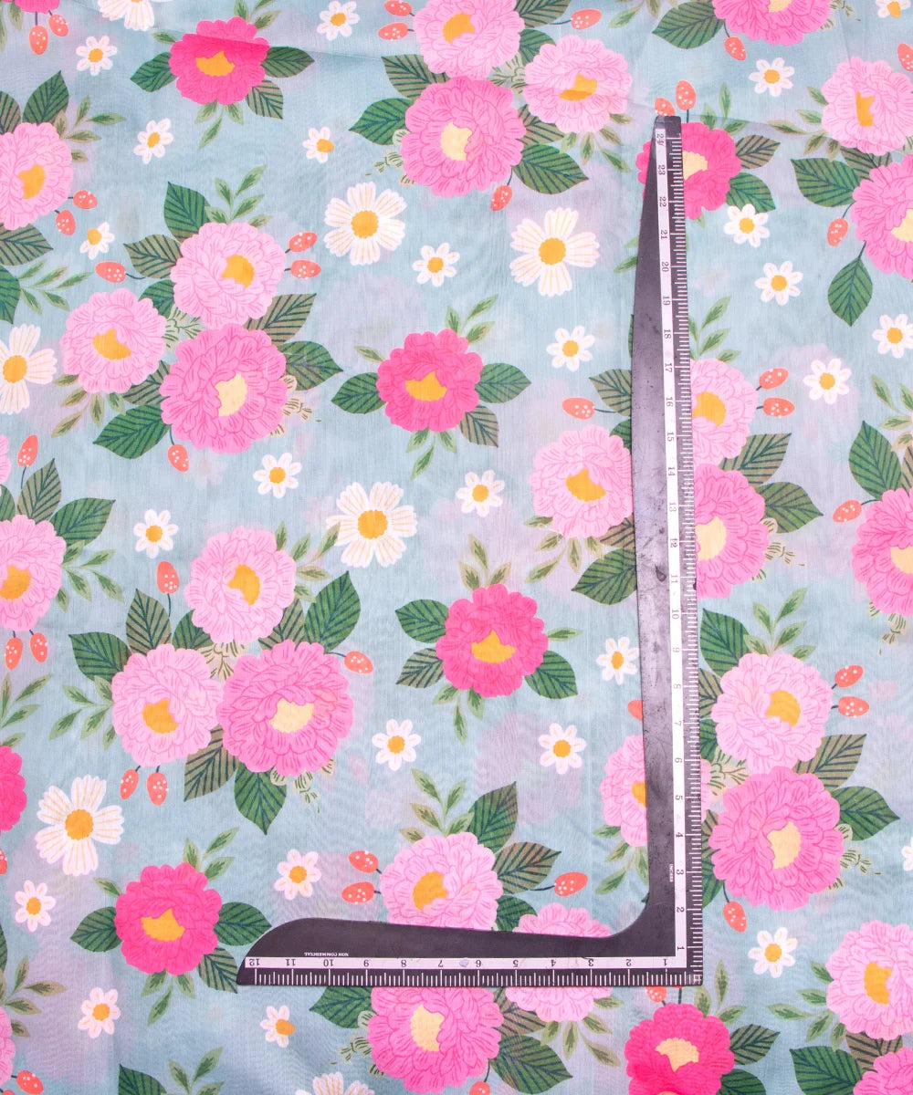Printed Chanderi Fabric