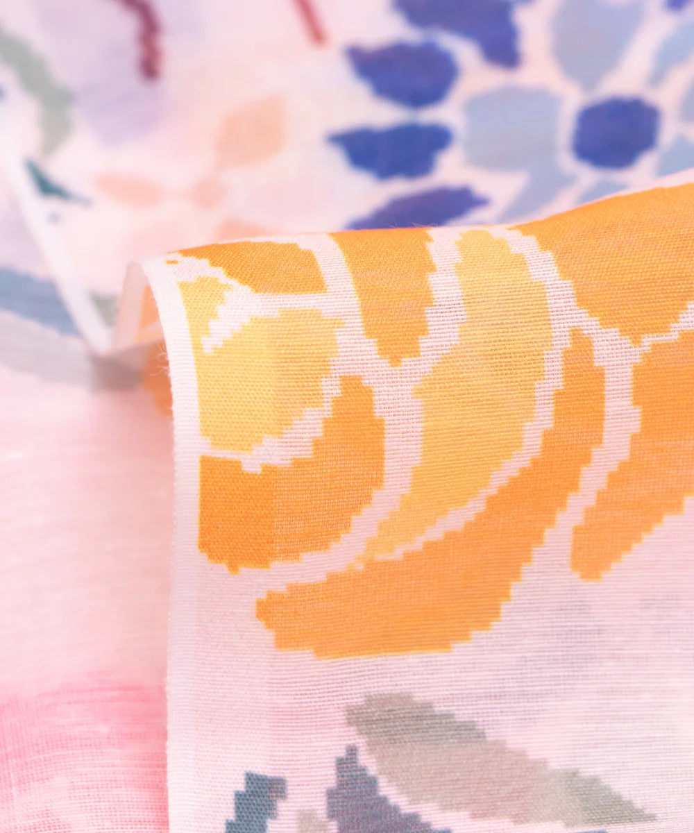 Printed Chanderi Fabric