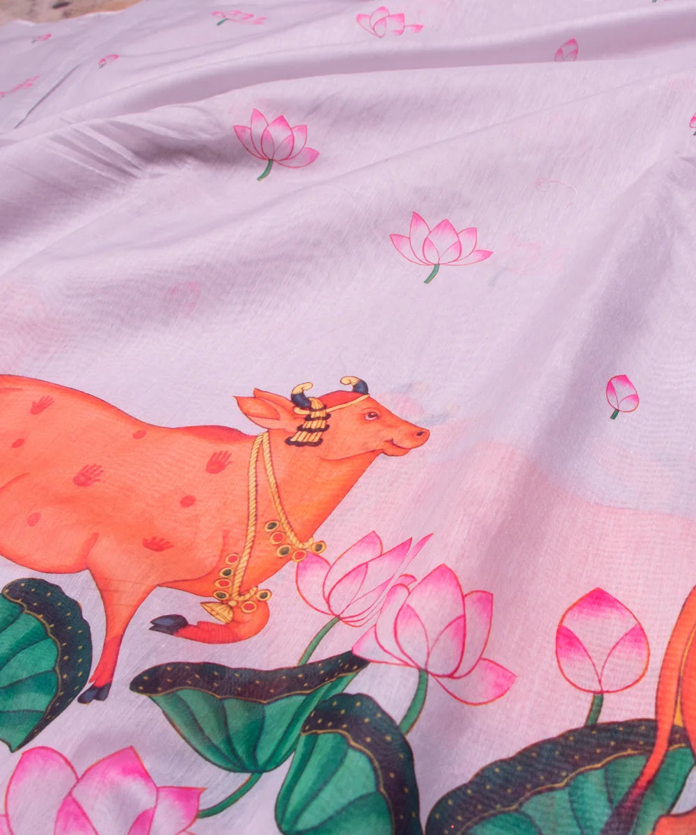 Printed Chanderi Fabric